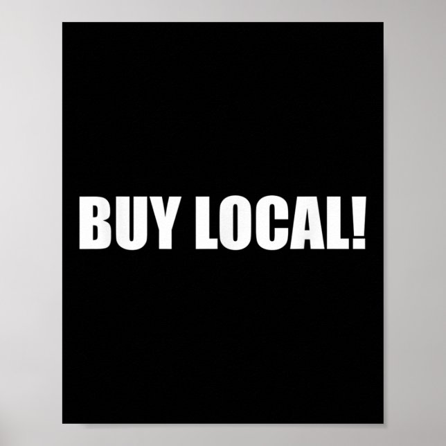 Buy Local Environmental Protection, Animal Welfare Poster (Framsidan)