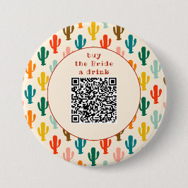 Buy the Bride a Drink QR Code Button Knapp
