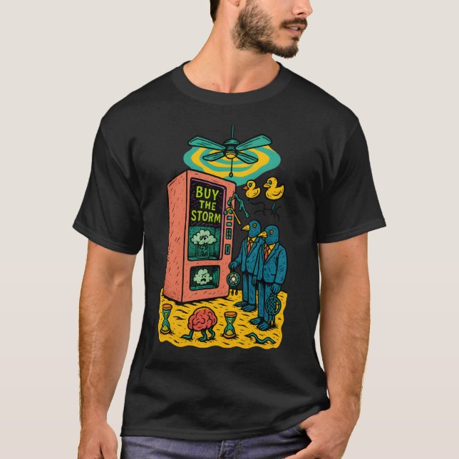 Buy the Storm – Surreal Dystopia Art T Shirt (Framsida)