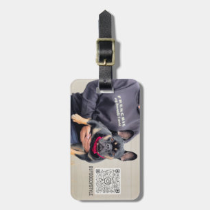 BuyDoggyStyle Photo Scannable QR-kod Bagagebricka