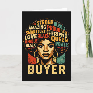Buyer Black History Month Powerful Black Pride Art Kort