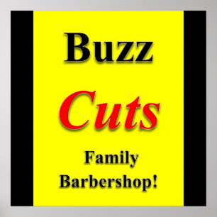 Buz Cuts Family Barbershop Poster projektionsyta
