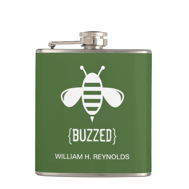 {BUZED} Bee Brudens sida Gift (i många färg!) Fickplunta (Framsidan)