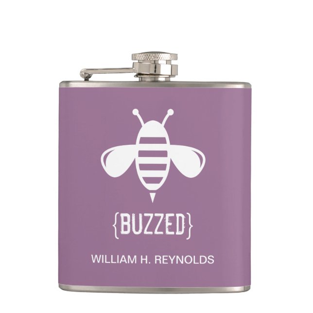 {BUZED} Brudens sida Buzzed Bee Gift (lila) Fickplunta (Framsidan)