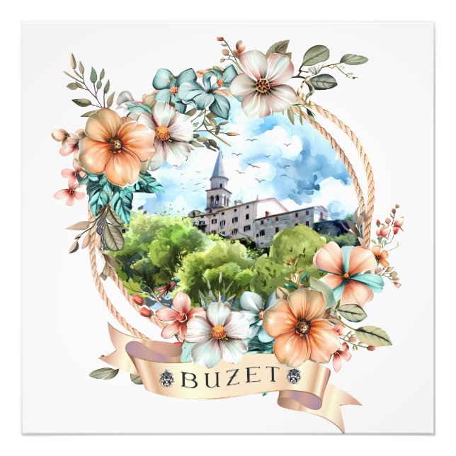 Buzet Croatia Fototryck (Framsidan)