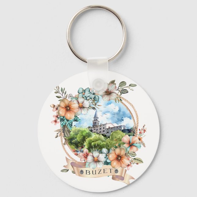 Buzet Croatia Nyckelring (Framsida)