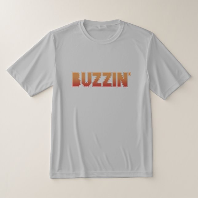 BUZIN' Manchester Mancunian Slang Dialect T Shirt (Laydown)