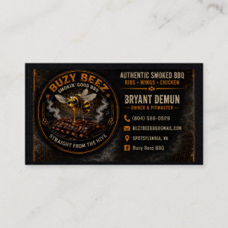 Buzy Bee BBQ Visitkort
