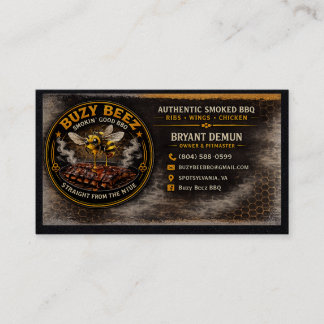 Buzy Bee BBQ Visitkort