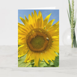 BuZYBee & Solrosfoto Blank Greeting Card Kort