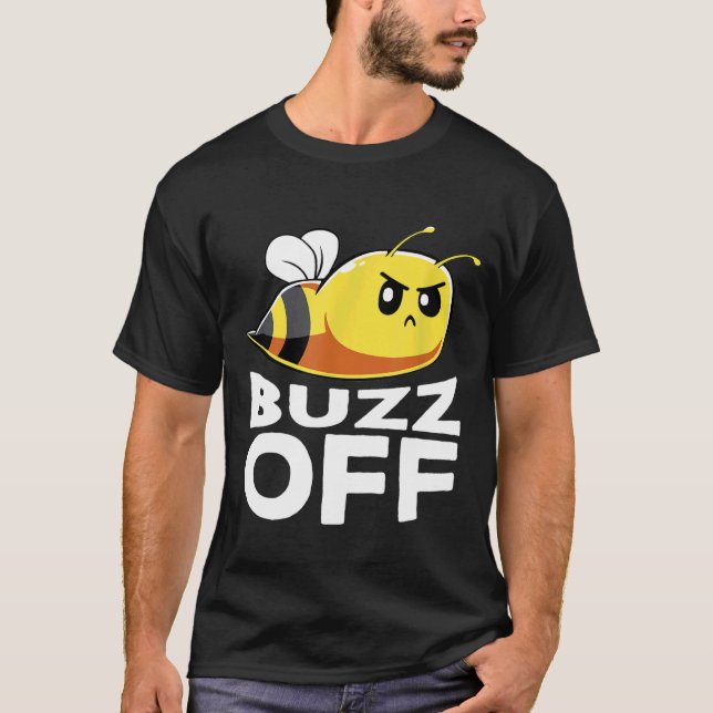 Buzz Av Honung Bee Pun Bee T Shirt (Framsida)