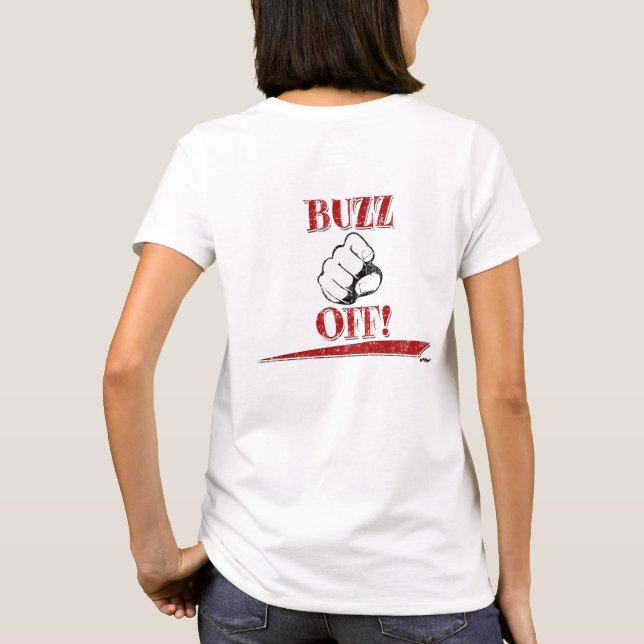Buzz Av! Röd - bak Tee (Baksida)