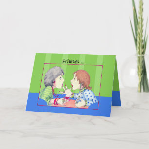 Buzz blått vänkort kort