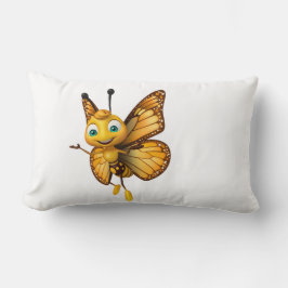 "Buzz & Bliss: The Enchanting Honeybee Pillow" Lumbarkudde