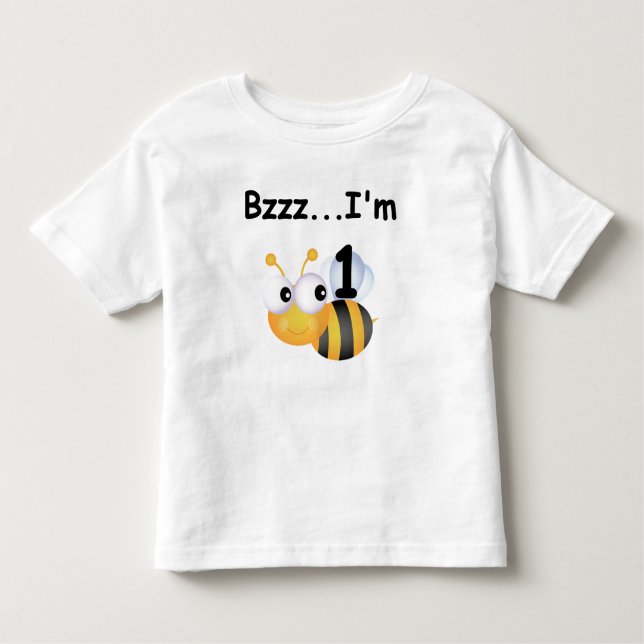 Buzz Bumblebee 1:a födelsedag T-shirts och gåvor (Framsida)
