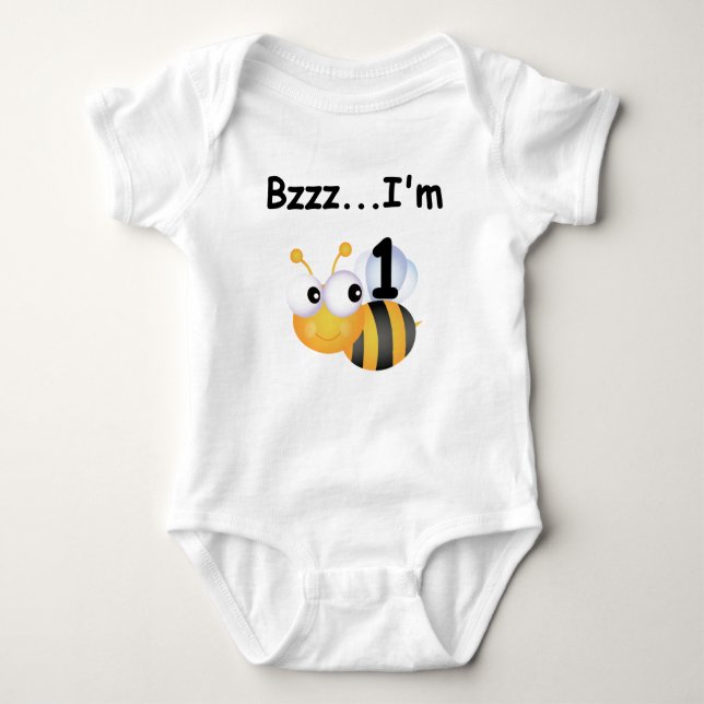 Buzz Bumblebee 1:a födelsedag T-shirts och gåvor (Framsida)