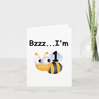 Buzz Bumblebee 1:a födelsedag T-shirts och gåvor Kort