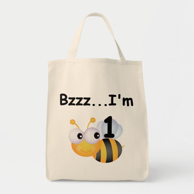 Buzz Bumblebee 1:a födelsedag T-shirts och gåvor Tygkasse (Framsidan)