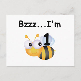 Buzz Bumblebee 1:a födelsedag T-shirts och gåvor Vykort