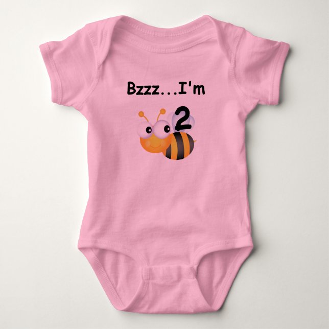 Buzz Bumblebee 2:a födelsedag T-shirts och present (Framsida)