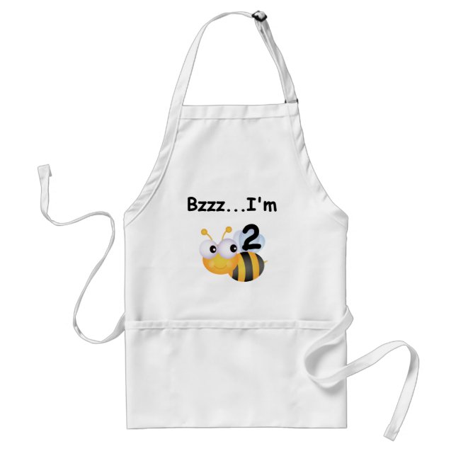 Buzz Bumblebee 2:a födelsedag T-shirts och present Förkläde (Framsidan)