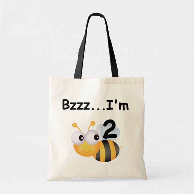 Buzz Bumblebee 2:a födelsedag T-shirts och present Tygkasse (Framsidan)
