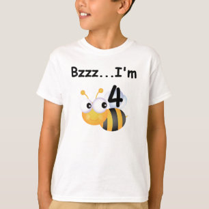 Buzz Bumblebee 4e födelsedagen T-shirts och presen
