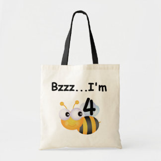 Buzz Bumblebee 4e födelsedagen T-shirts och presen Tygkasse