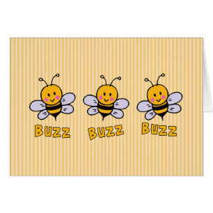 Buzz Buzz Bee Blank-kort OBS Kort