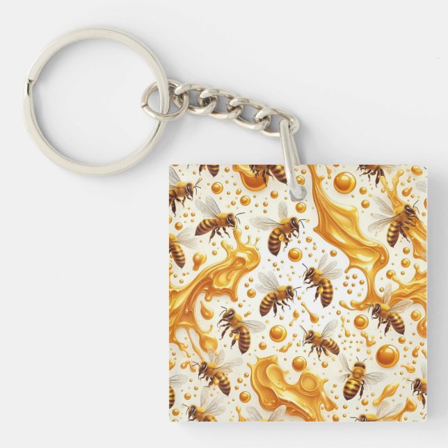 Buzz & Drip – Seamless 8K Honey Bee Pattern with G (Framsidan)