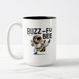Buzz-Fu Bee Martial Arts Två-Tonad Mugg