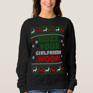Buzz Julafton Din flickvän Woof! God jul Swe T Shirt
