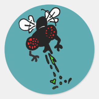 Buzz om detta runt klistermärke