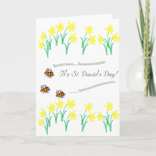 BuzzAboutBees lycklig St David dag Kort