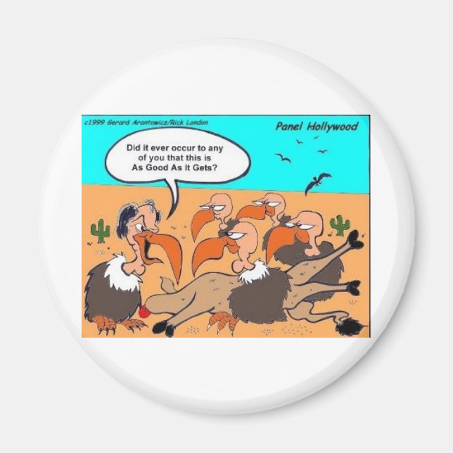 Buzzard i Ecstacy Funny ger Tees & Collectibles Magnet (Framsidan)