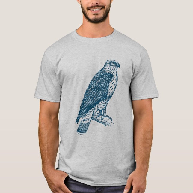 Buzzard - Ocean Blue T Shirt (Framsida)