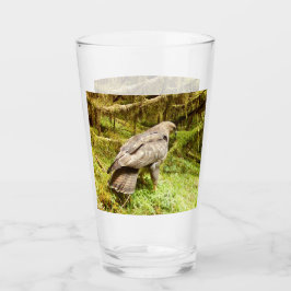 Buzzard tittar för grubbar glaskopp