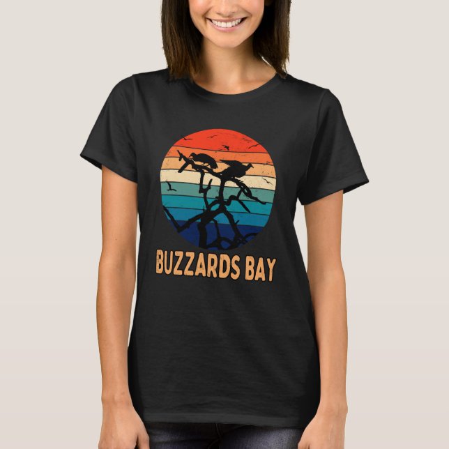 Buzzards Bay Cape Cod Massachusetts Vacation Souve T Shirt (Framsida)