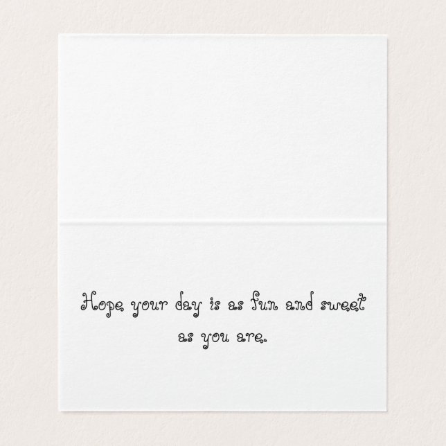 BuzzBlandBlooms_Editable Barns födelsedag Kort (Insida ovikt)