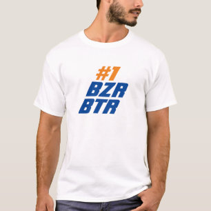 Buzzer Beater Basketbollsoffert med blå text T Shirt