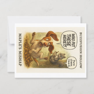 Buzzfusion Hollow Maple's Mishap Greeting Card! Vykort