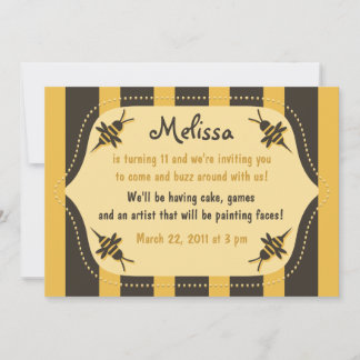 Buzzing Bee-inbjudan Inbjudningar