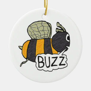 Buzzing Bee Julgransprydnad Keramik