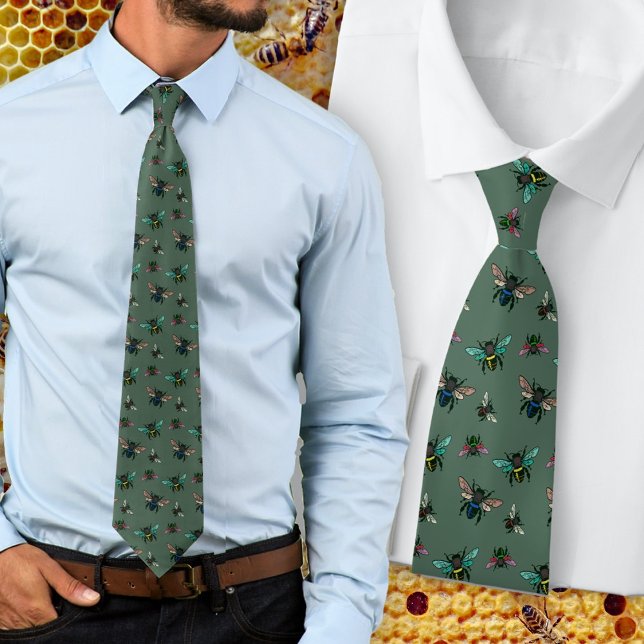 Buzzing Bees Naturalist Dark Green Slips (Skapare uppladdad)