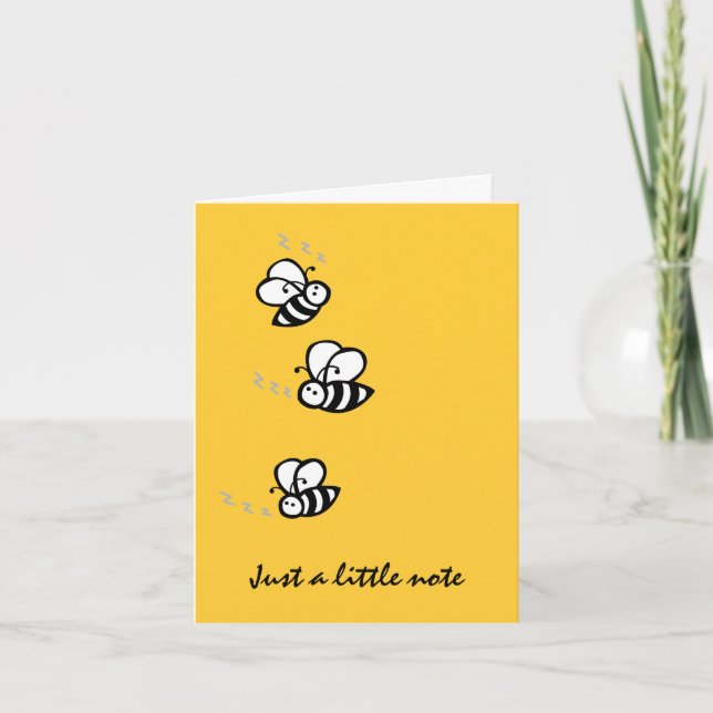 Buzzing Bees Tack Kort (Framsida)