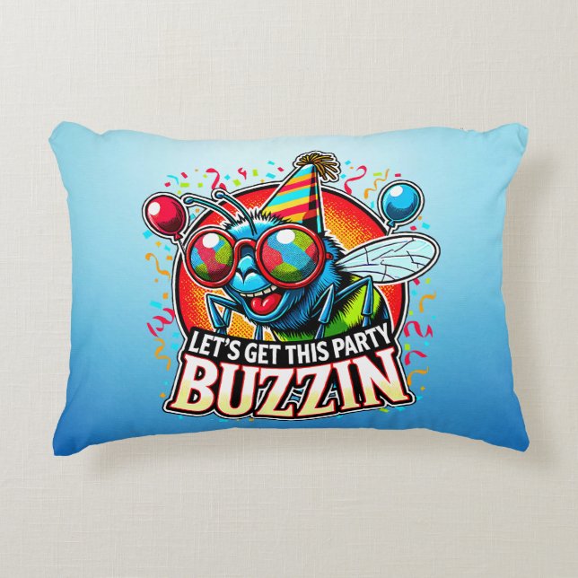 Buzzing Firande Prydnadskudde (Framsidan)