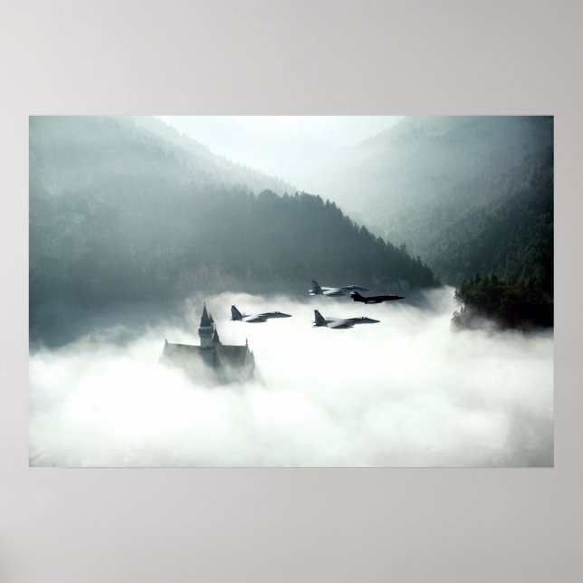 Buzzing Neuschwanstein Poster (Framsidan)