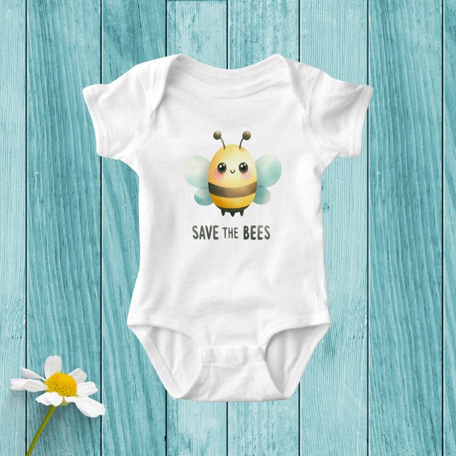 Buzzing with Cuteness Baby Jersey Bodykosting T Shirt (Skapare uppladdad)