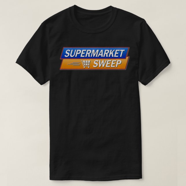 BUZZR Supermarket Sweep Classic Logotyp Premium T Shirt (Design framsida)