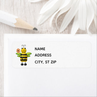 Buzzy Bee Returadressetiketter Returadress Etikett